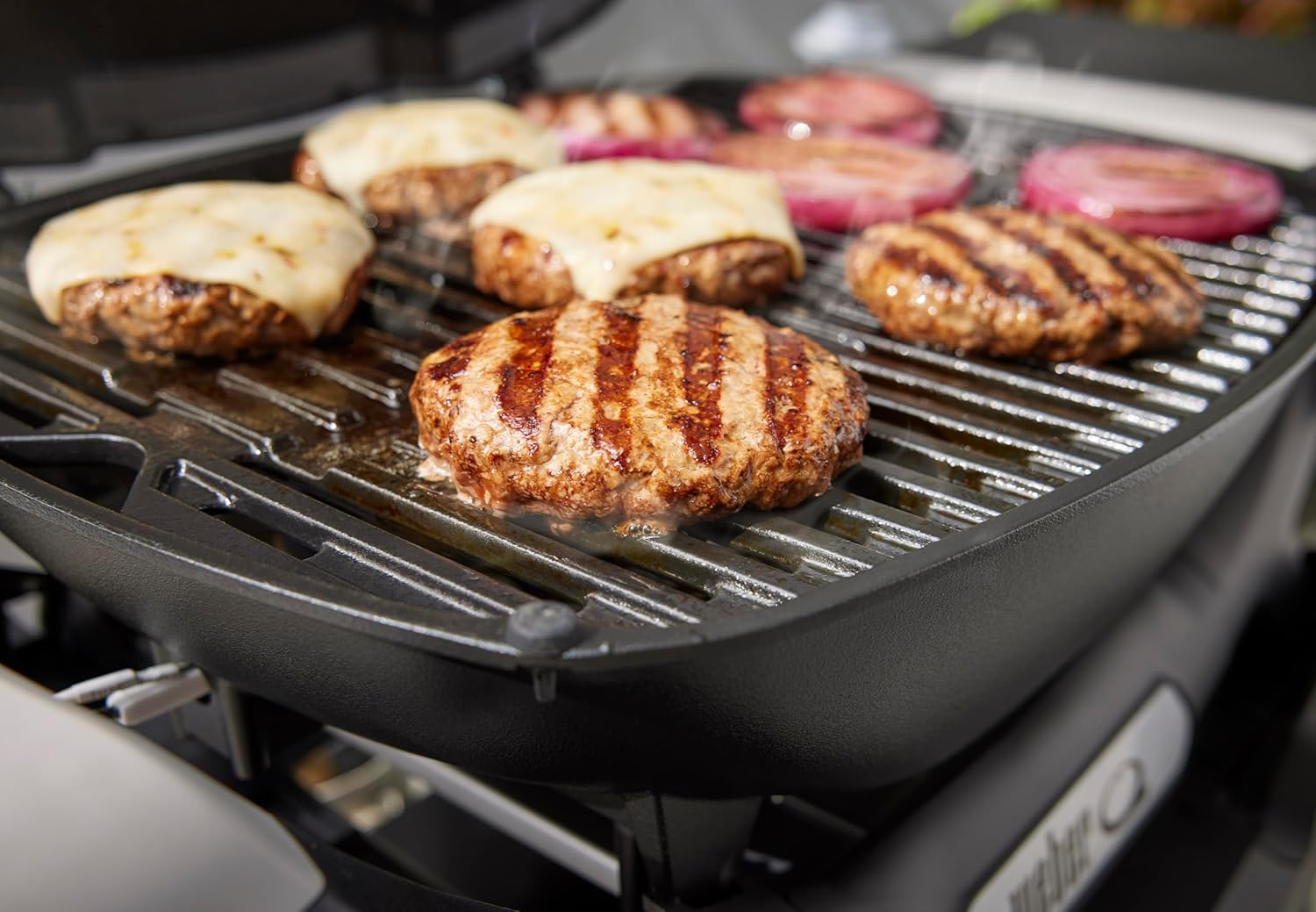 Weber - Q 1200N - barbecue gaz compact, fonte émaillée, allumage électronique