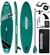 Santasup Stand Up Paddle Planche de Surf Sup Gonflable Complet Accessoires Pagaie Réglable, Pompe...