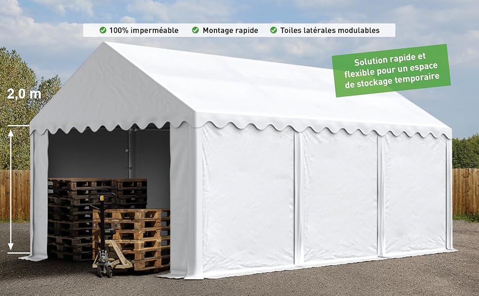 Tente de stockage tent stockage tente hangar de stockage abri de stockage tonnelle hangar pvc