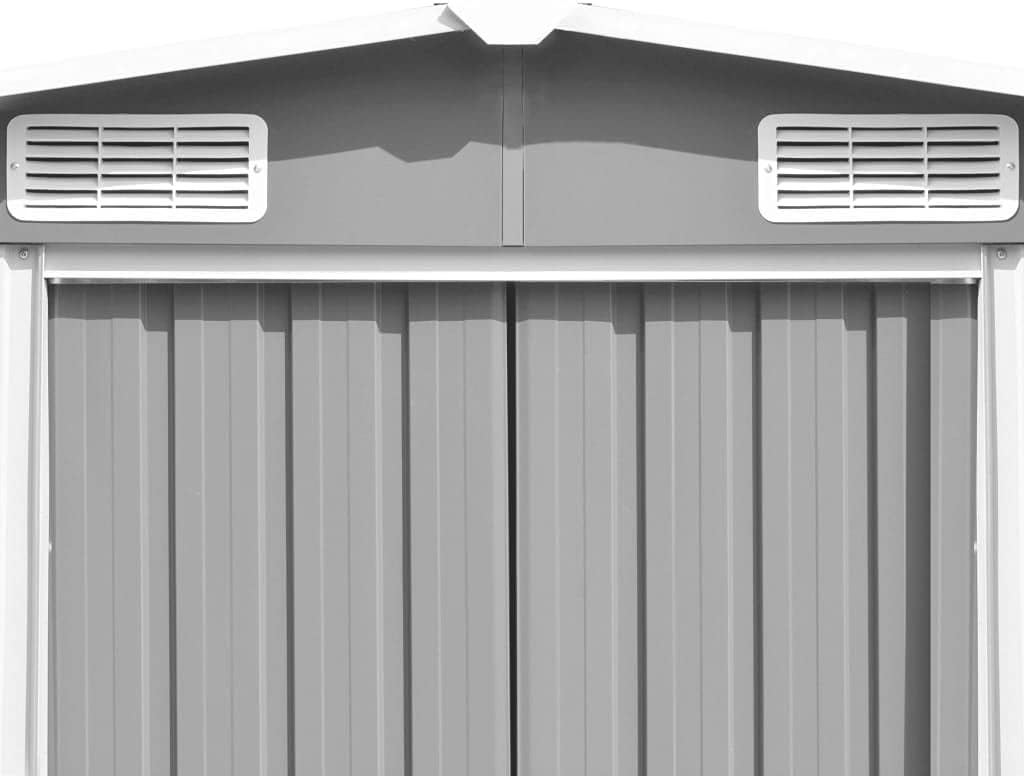 Générique Abri de Jardin 257x580x181 cm Métal Gris,Maison & Jardin, Pelouses & Jardins, Vie en extérieur, Structures extérieures, Cabanes & abris de Jardin, Gris (Poids 122.05KG)