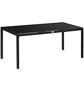 Outsunny Table de Jardin rectangulaire Table de Salle à Manger extérieur pour 8 Personnes avec Pl...