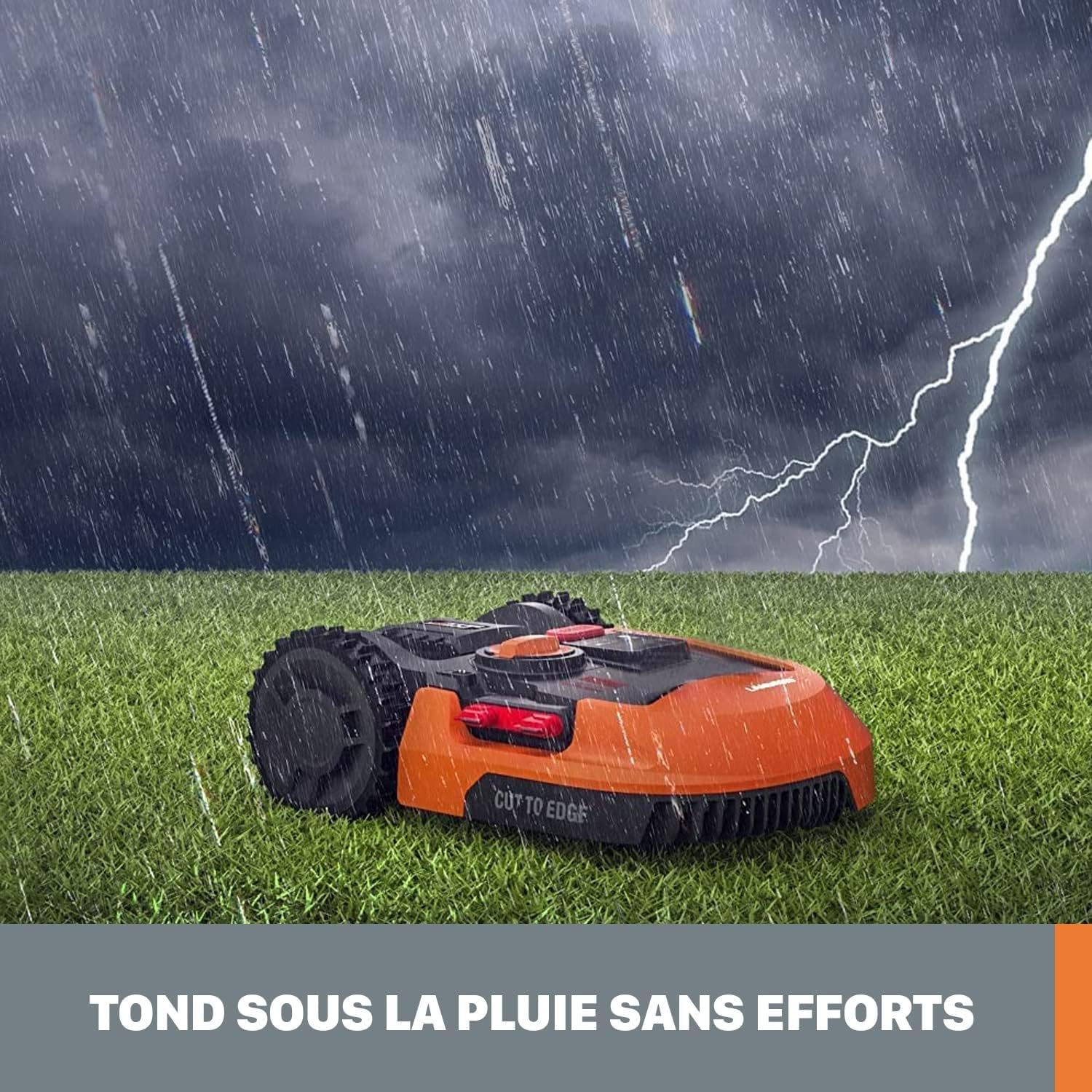 WORX - Landroid Plus série - 500m² max, pente 35%, coupe bordure, WR165E