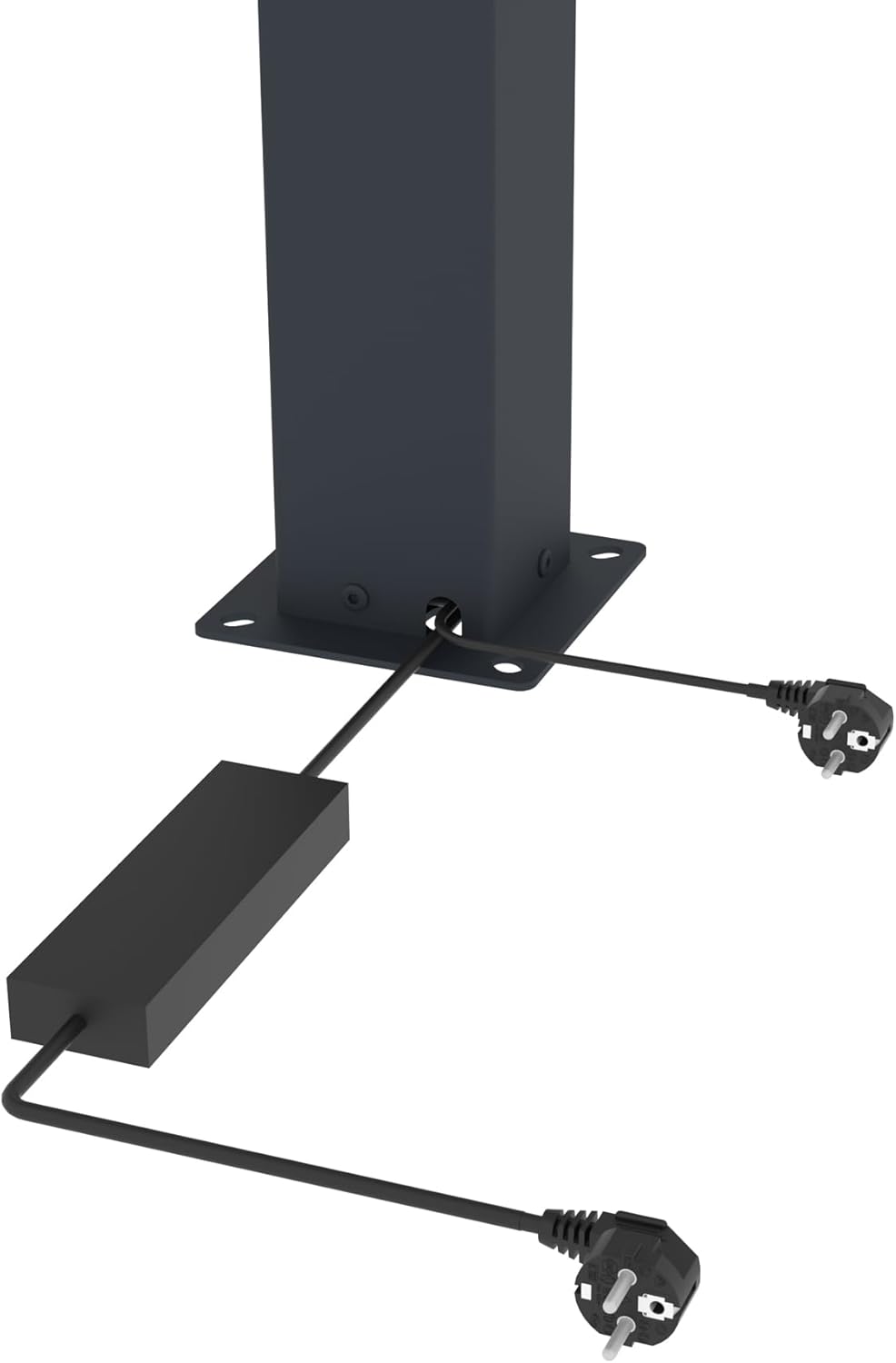 Cazeboo - AGOSTA série - pergola motorisée 5x3m LED aluminium gris AGOSTA