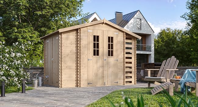 maison de jardin por velos pour la machine Chalet cabane en bois bar d&amp;#39;été stockage atelier