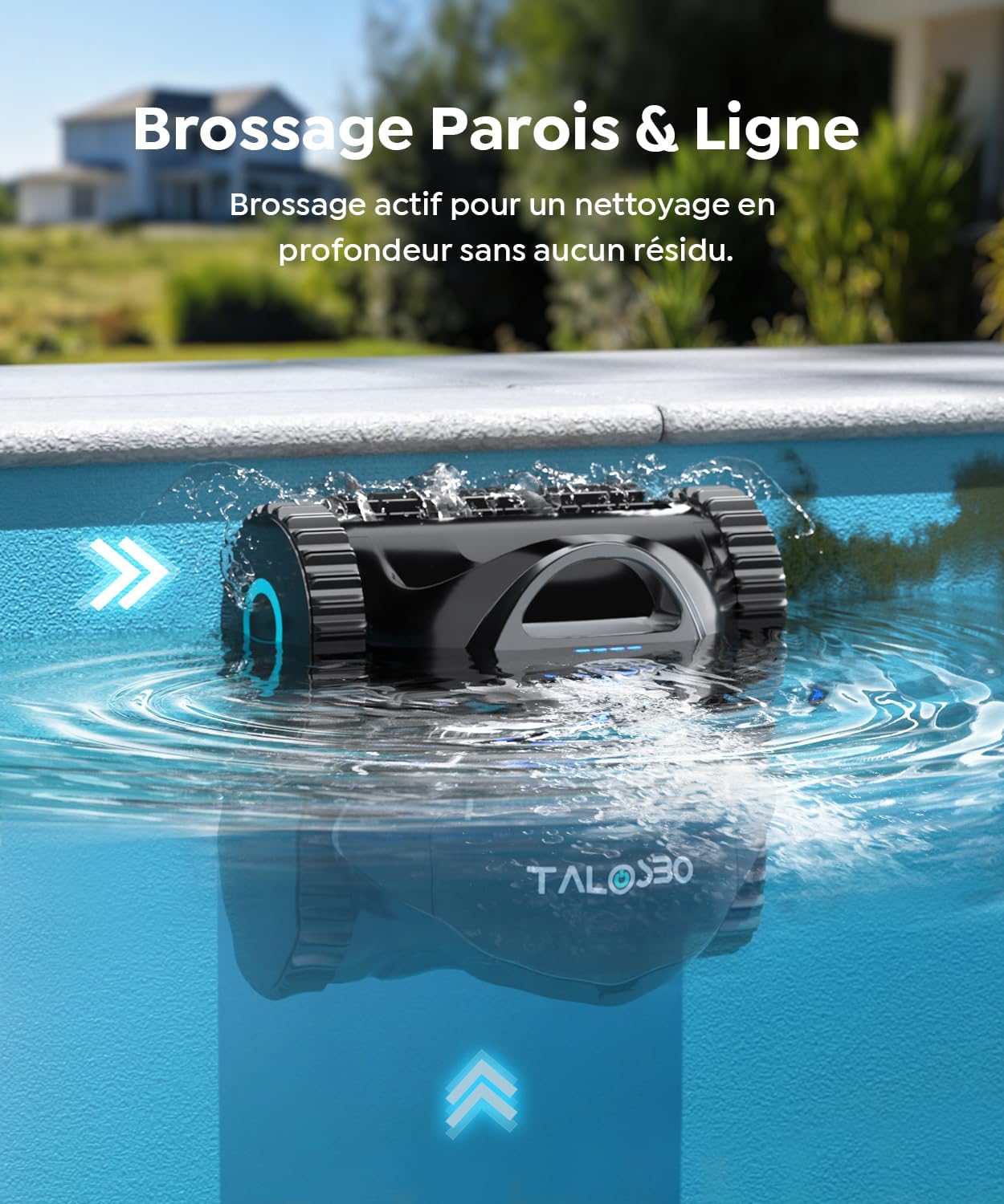 Robot piscine - C1 Série - 150m² - fond/parois, 180 min, filtrant, contrôle APP - 2026Nouv