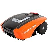 Yard Force Robot Tondeuse Easymow 260B pour Jardins jusqu'à 260m². Noir/Orange