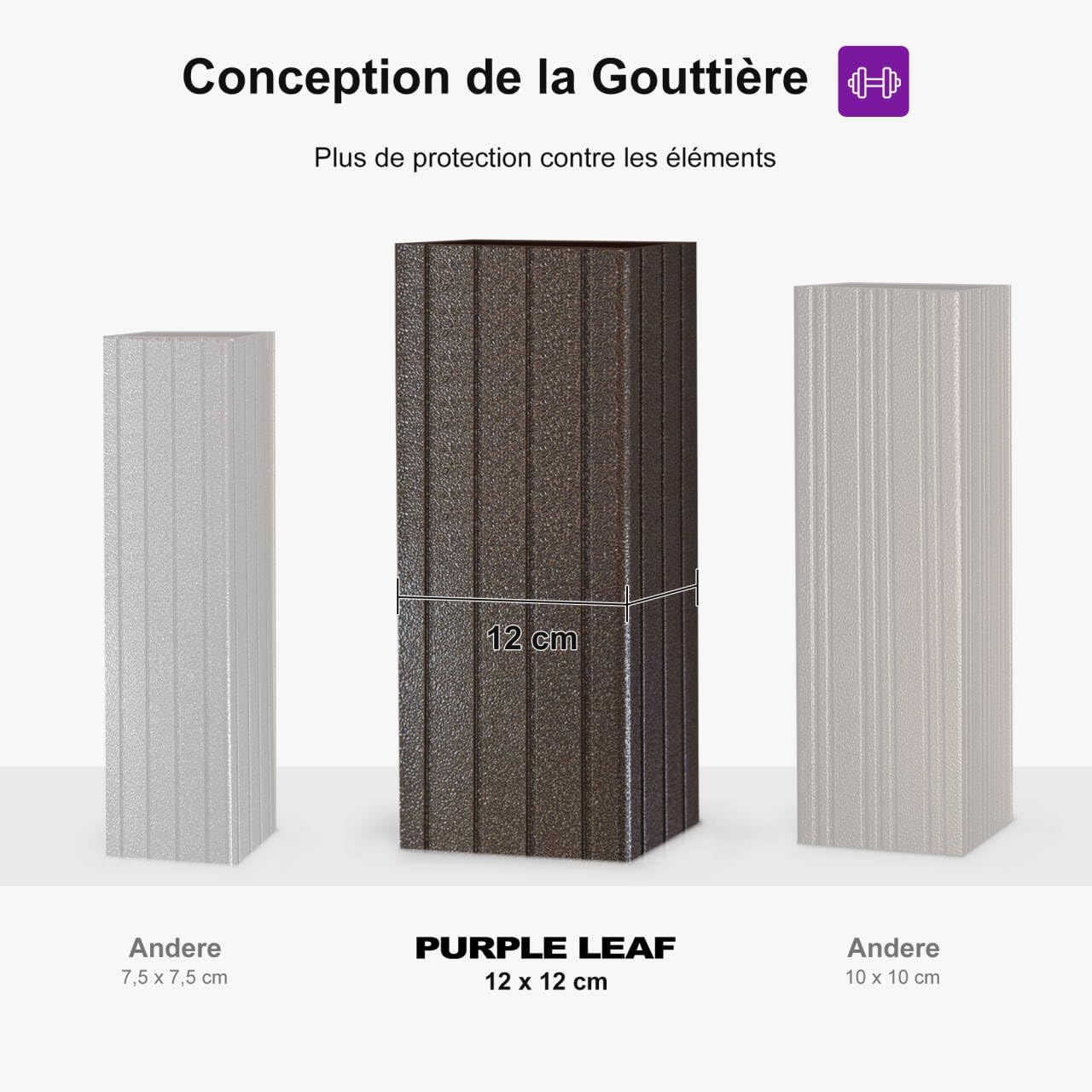 PURPLE LEAF - Pergola toit double 4,85x3,65m acier moustiquaire rideaux