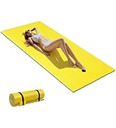 HOMASIS Tapis Flottant en Mousse XPE pour 1/4/6 Personnes, Matelas Flottant Piscine Enroulable, H...