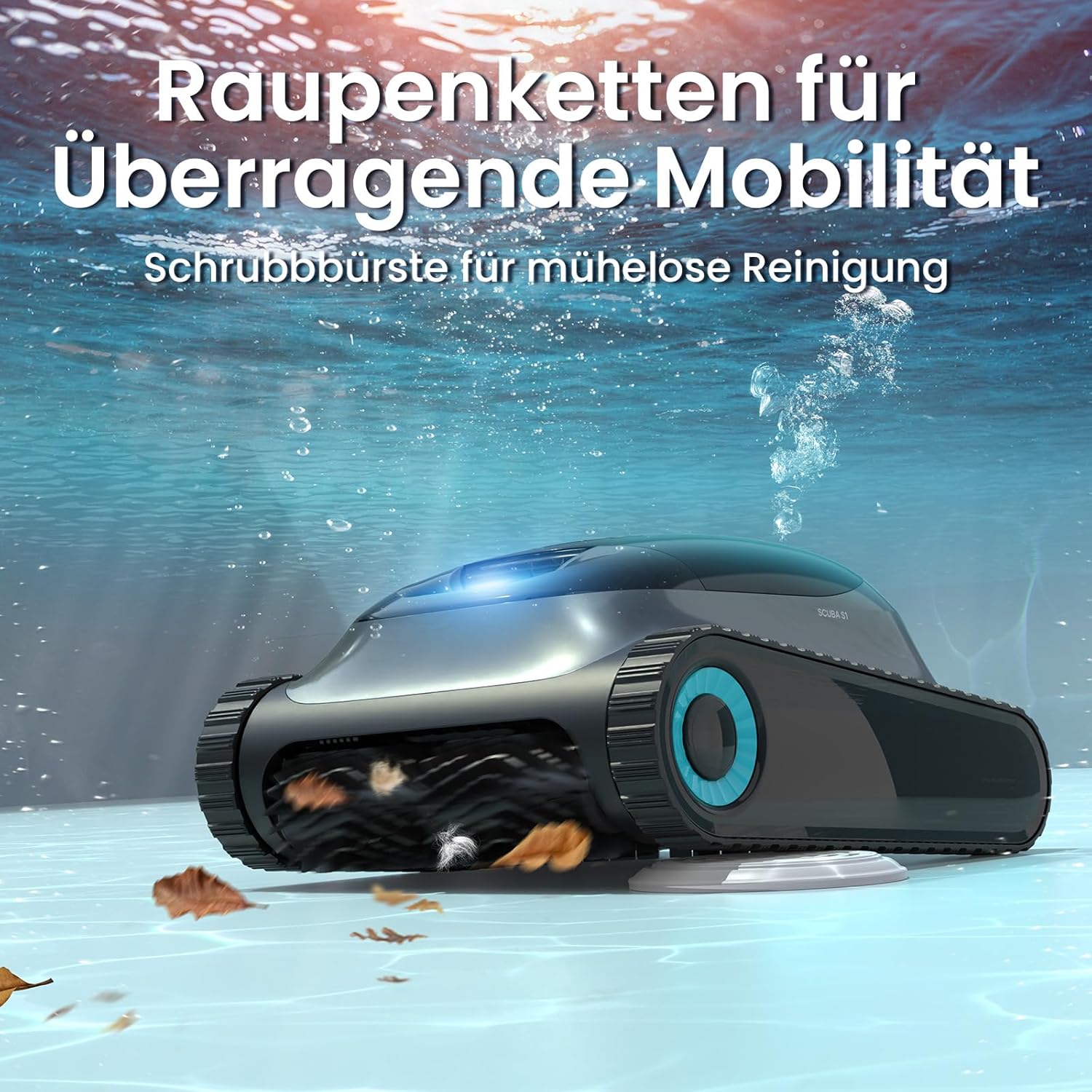 AIPER - Scuba S1 - 150m² - robot piscine sans fil, 4 modes, 150min, murs S1