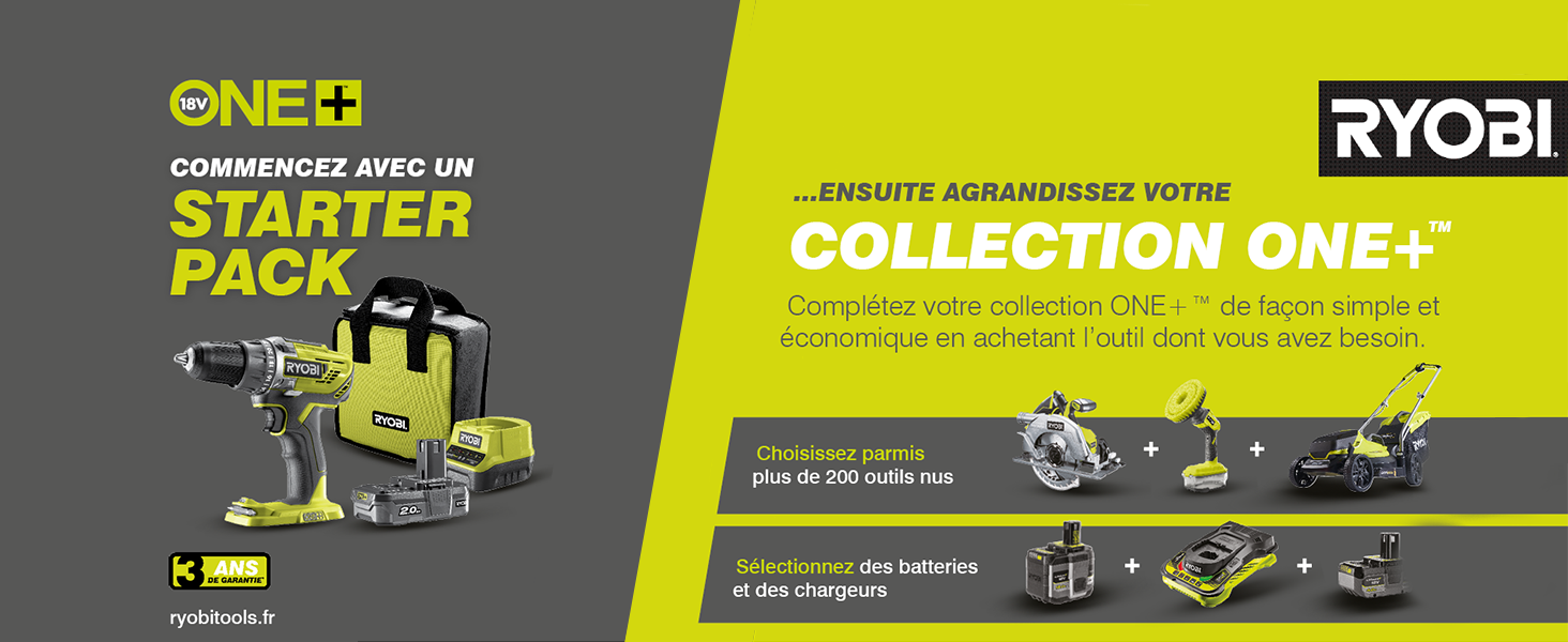 Ryobi, ONE+, bricolage, jardinage, outils