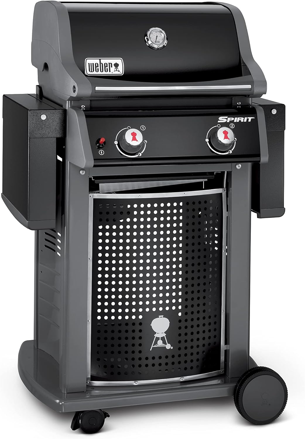 Weber - Spirit II (série E-310) - 60x46 cm - 3 brûleurs, grilles Gourmet, GS4, tablettes, noir/argent